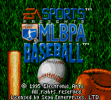 MLBPA Baseball (USA) Title Screen